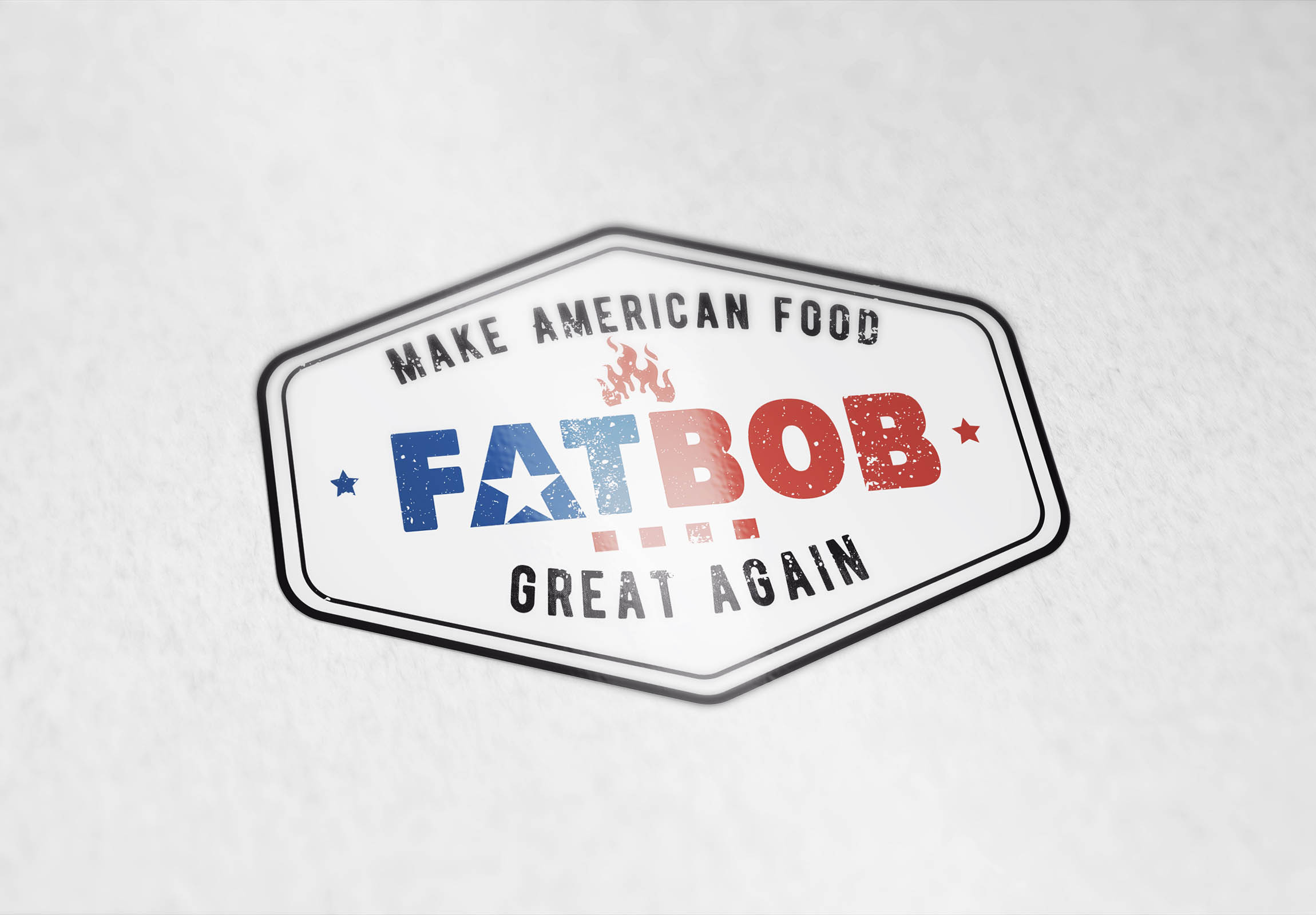 logotype Fatbob Burger 883 foodcourt